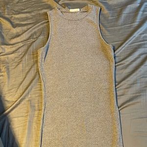 Grey body con dress